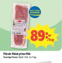Coop Färsk fläskytterfilé erbjuda