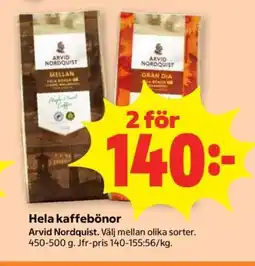 Stora Coop Hela kaffebönor erbjuda