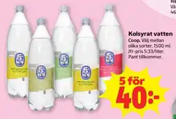 Stora Coop Kolsyrat vatten erbjuda