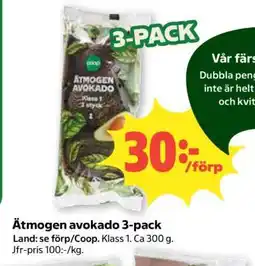 Coop Ätmogen avokado 3-pack erbjuda