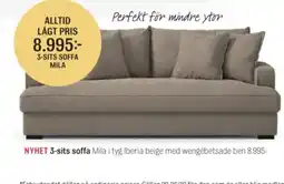 Mio Mila 3-sits soffa erbjuda