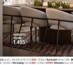 Mio Karmstol Selina erbjuda