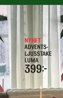 Mio NYHET ADVENTSLJUSSTAKE LUMA erbjuda