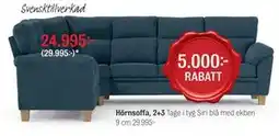 Mio Hörnsoffa, 2+3 Tage erbjuda
