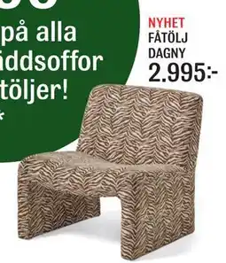 Mio NYHET FÅTÖLJ DAGNY erbjuda