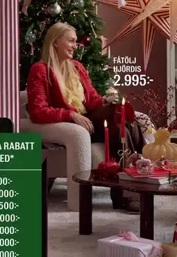 Mio FÅTÖLJ HJÖRDIS erbjuda