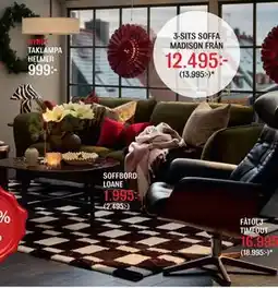Mio 3-SITS SOFFA MADISON erbjuda