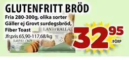 Matvärlden Tensta GLUTENFRITT BRÖD erbjuda