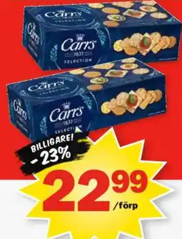 Pekås Carrs selection erbjuda