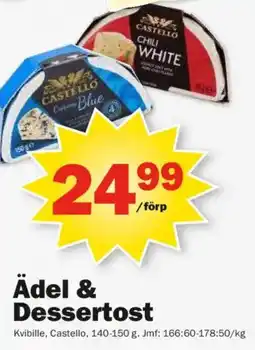 Pekås Ädel & Dessertost erbjuda