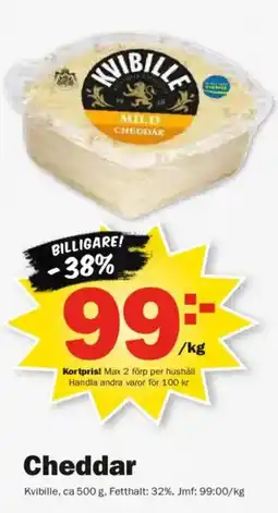 Pekås Kvibille Cheddar erbjuda