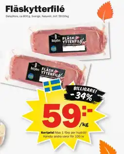 Pekås Dalsjöfors Fläskytterfilé erbjuda