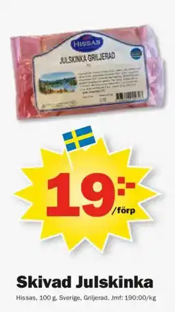 Pekås Hissas Skivad Julskinka erbjuda