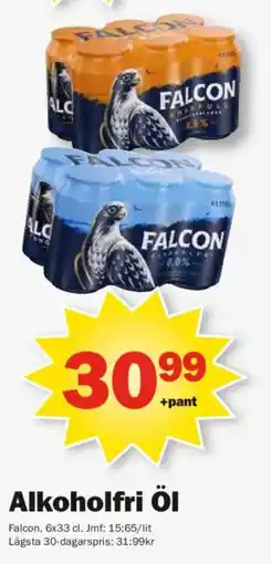 Pekås Falcon alkoholfri öl erbjuda