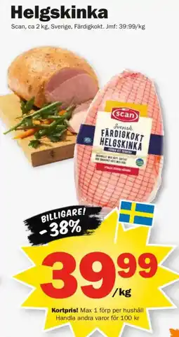 Pekås Scan helgskinka erbjuda