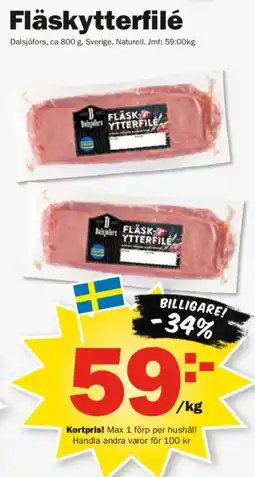 Pekås Dalsjöfors fläskytterfile erbjuda