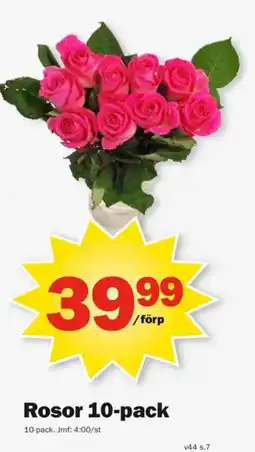Pekås Rosor 10-pack erbjuda