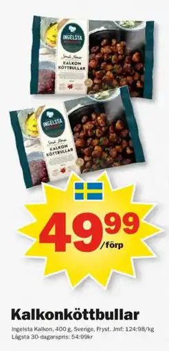 Pekås Ingelsta Kalkonkottbullar erbjuda