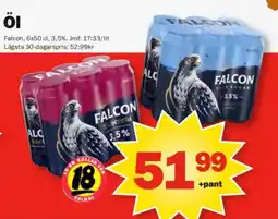 Pekås Falcon öl erbjuda