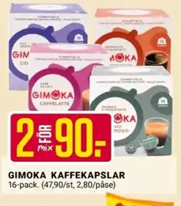 ÖoB Gimoka kaffekapslar erbjuda