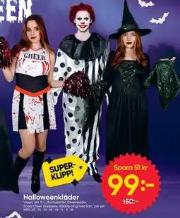 DollarStore Halloweenkläder erbjuda
