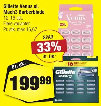 Gillette Venus el. Mach3 Barberblade