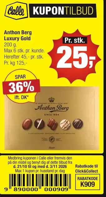 Anthon Berg Luxury Gold