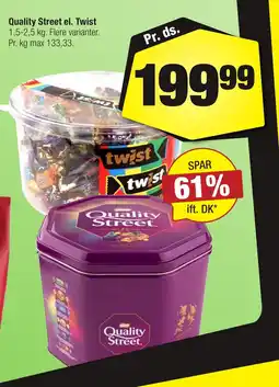Calle Quality Street el. Twist erbjuda