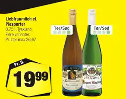 Calle Liebfraumilch el. Piesporter erbjuda