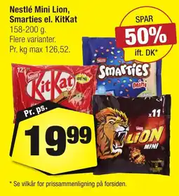 Calle Nestlé Mini Lion Smarties el. KitKat erbjuda