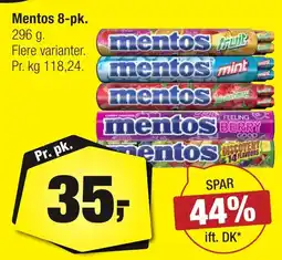 Calle Mentos 8-pk erbjuda