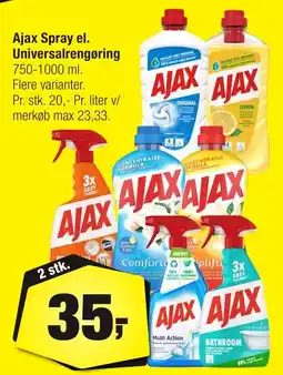 Calle Ajax spray el. universalrengöring erbjuda