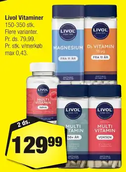 Calle Livol vitaminer erbjuda
