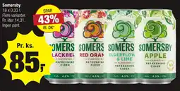 Calle Somersby cider erbjuda
