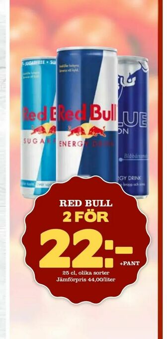 Bonum Matmarknad Red bull erbjuda