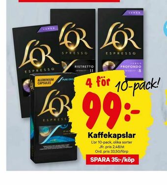 City Gross Kaffekapslar erbjuda