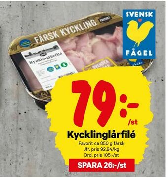 City Gross Kycklinglårfilé erbjuda