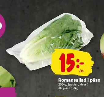 Romansallad i påse
