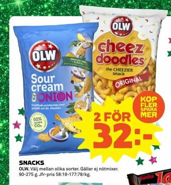Coop Extra Snacks erbjuda