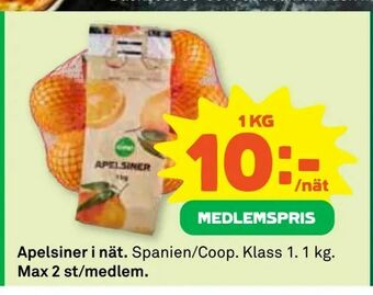 Coop Daglivs Apelsiner i nät erbjuda