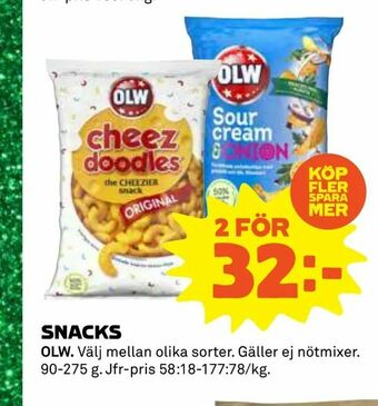 Coop Daglivs Snacks erbjuda
