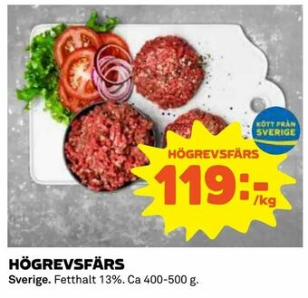Coop Daglivs Högrevsfärs erbjuda