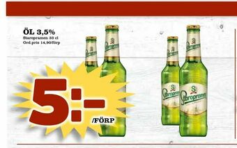 Din Mat Öl 3,5% erbjuda