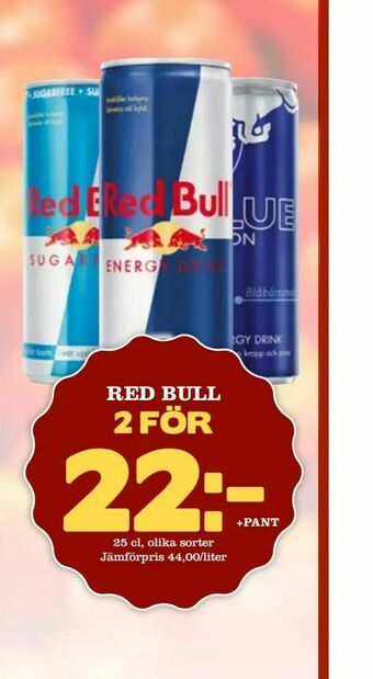 Din Mat Red bull erbjuda