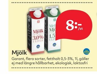 Hemköp Mjölk erbjuda