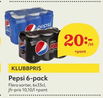 Hemköp Pepsi 6-pack erbjuda