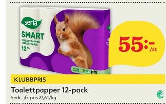 Hemköp Toalettpapper 12-pack erbjuda