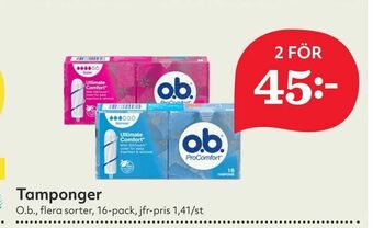 Hemköp Tamponger erbjuda