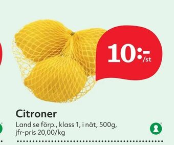 Hemköp Citroner erbjuda