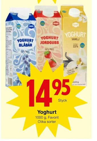 Matöppet Yoghurt erbjuda